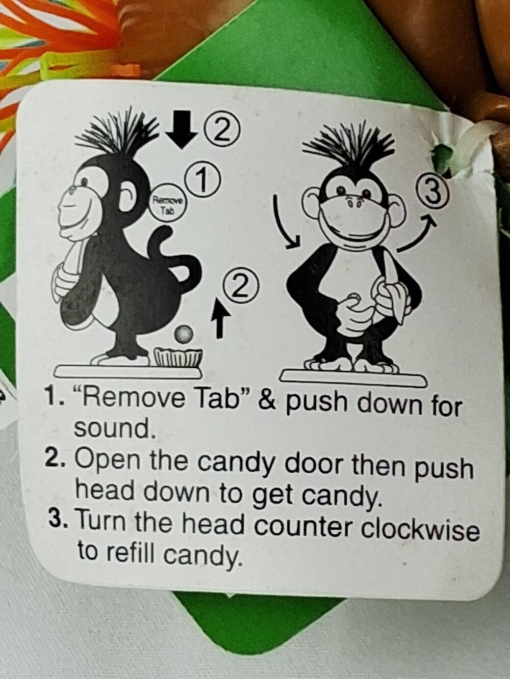 Galerie Pooping Monkey Candy Dispenser 4.50" Figurine W/ Tags - Picture 7 of 9
